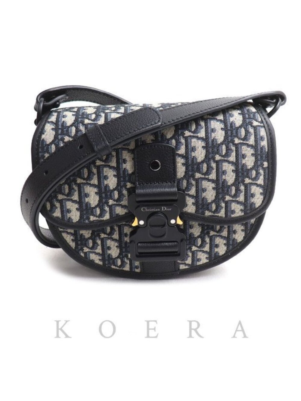 Dior Gallop Oblique Jacquard Shoulder Bag Navy